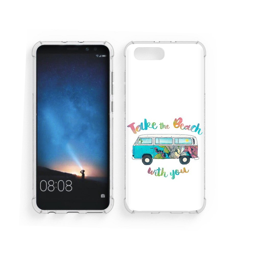 

Чехол MyPads Tocco для Honor V10 Хиппи автобус (PT98539.62.190), Прозрачный, Tocco