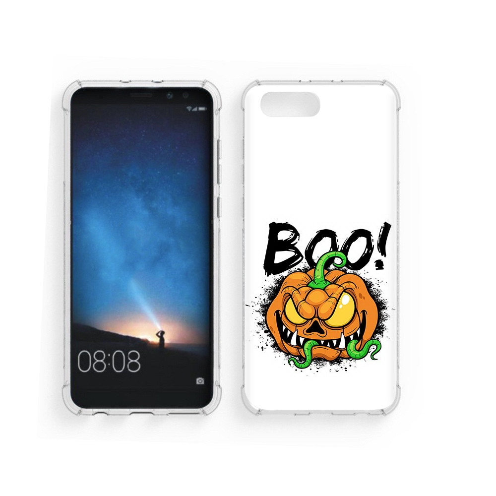 

Чехол MyPads Tocco для Honor V10 Хэллоуин бу (PT98539.62.193), Прозрачный, Tocco