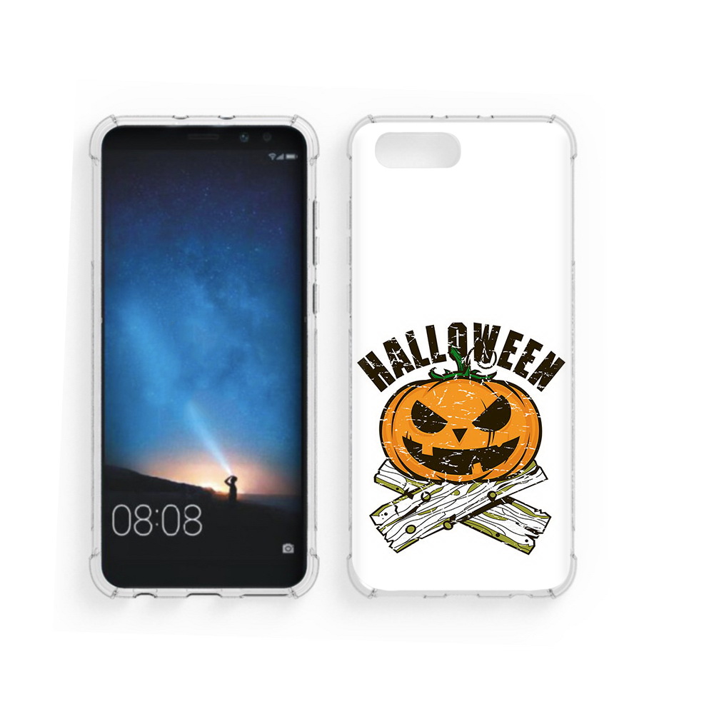 

Чехол MyPads Tocco для Honor V10 Хэллоуин доски тыква (PT98539.62.194), Прозрачный, Tocco