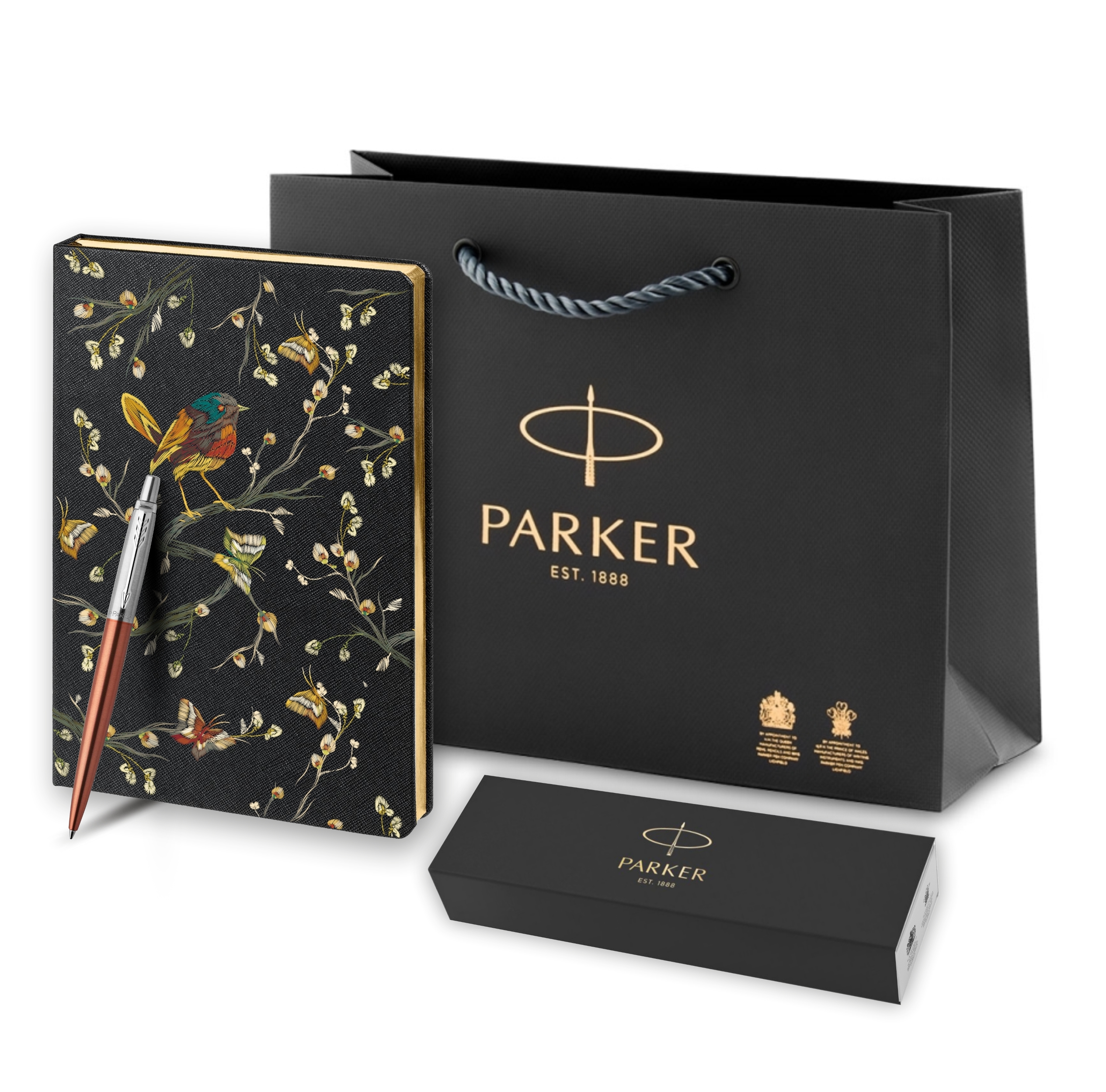 

Подарочный набор Parker Шариковая ручка Parker Jotter 1953189 и черный ежедневник, Оранжевый, Jotter Essential