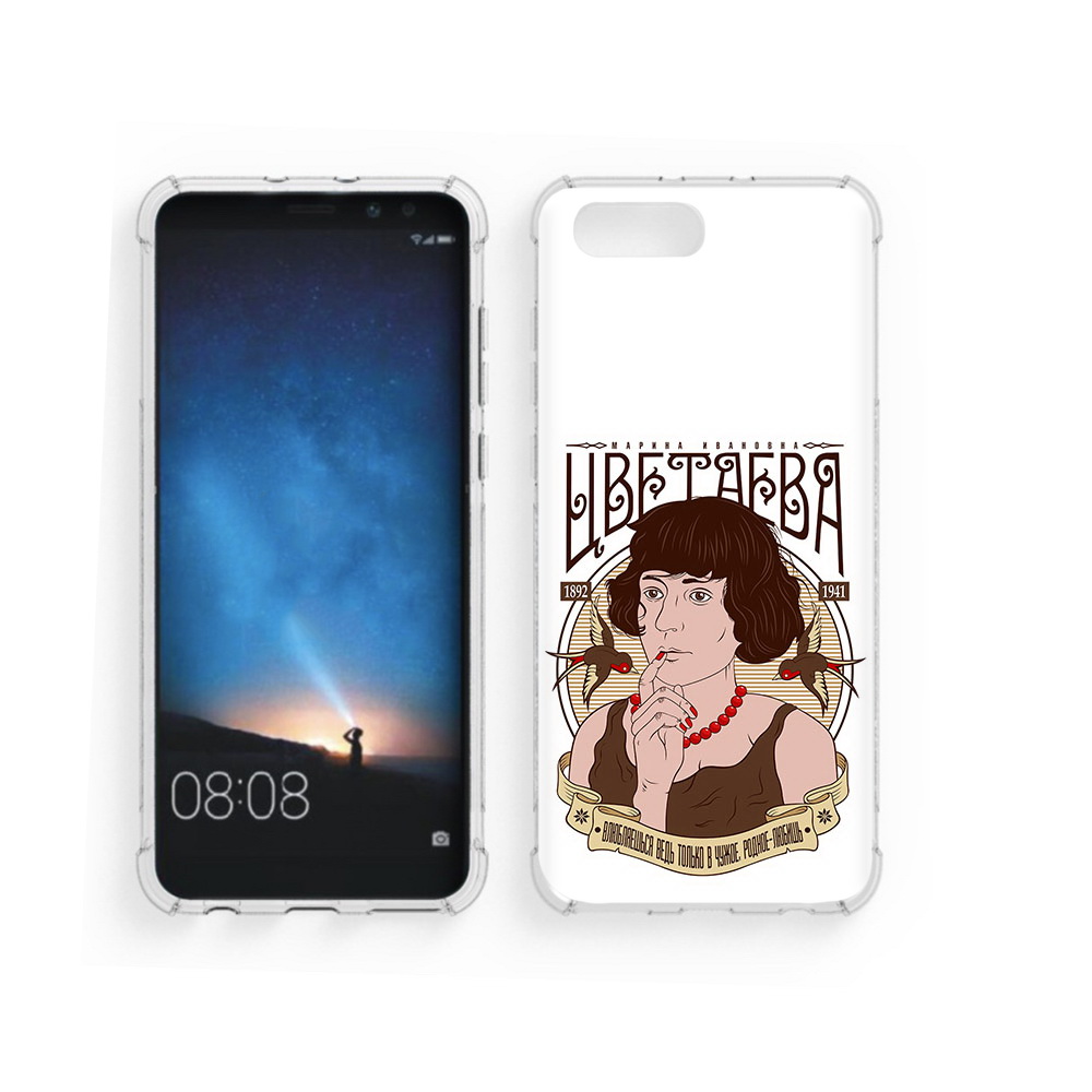 

Чехол MyPads Tocco для Honor V10 Цветаева (PT98539.62.197), Прозрачный, Tocco