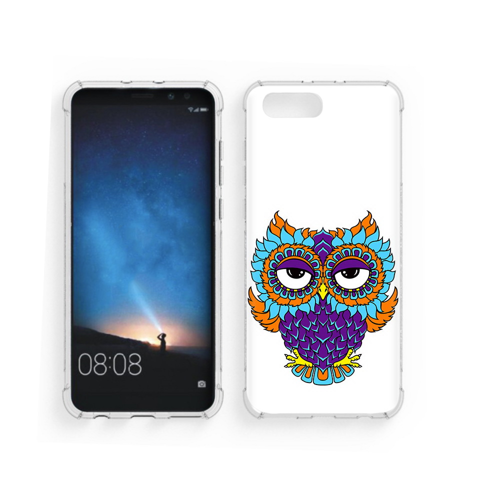 

Чехол MyPads Tocco для Honor V10 Цветная сова (PT98539.62.198), Прозрачный, Tocco