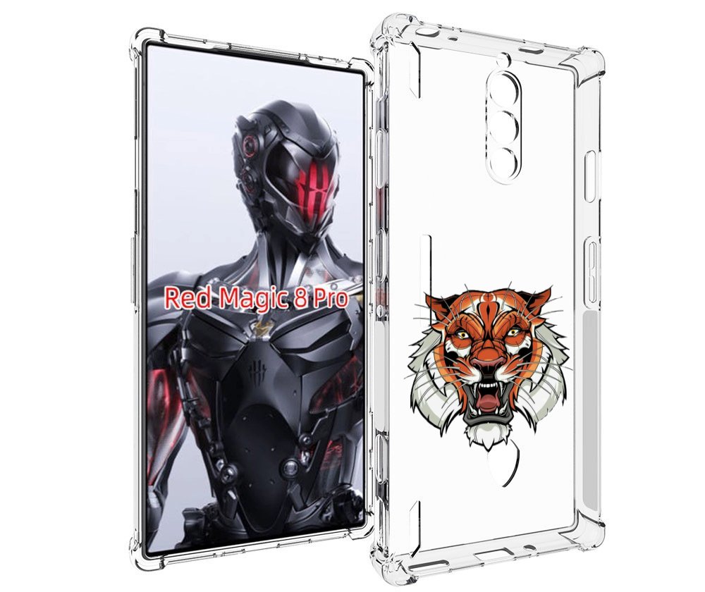

Чехол MyPads оранжевый седой тигр для ZTE Nubia Red Magic 8 Pro / Red Magic 8 Pro Plus, Tocco