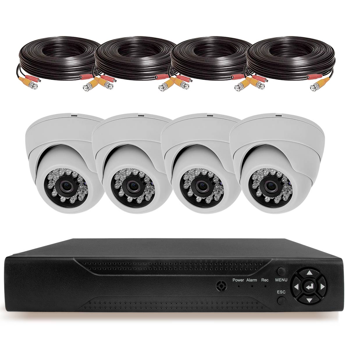 Комплект видеонаблюдения AHD 8Мп Ps-Link KIT-A804HD 3807 4 камеры видеорегистратор 2 камеры с gps hd 1280х480p tft 2 7 угол обзора 120 гр