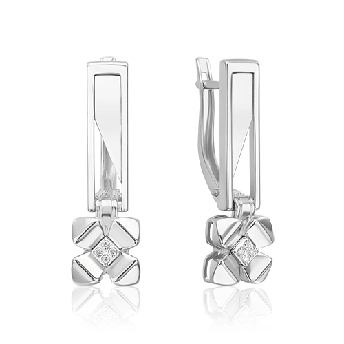 

Серьги из золота PLATINA jewelry 02-4992-00-101-1120, бриллиант, 02-4992-00-101-1120
