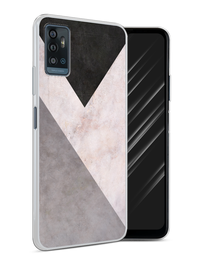 

Чехол Awog на ZTE Blade A71 / ЗТЕ Блэйд A71 "Геометричный мрамор", Разноцветный, 134450-3