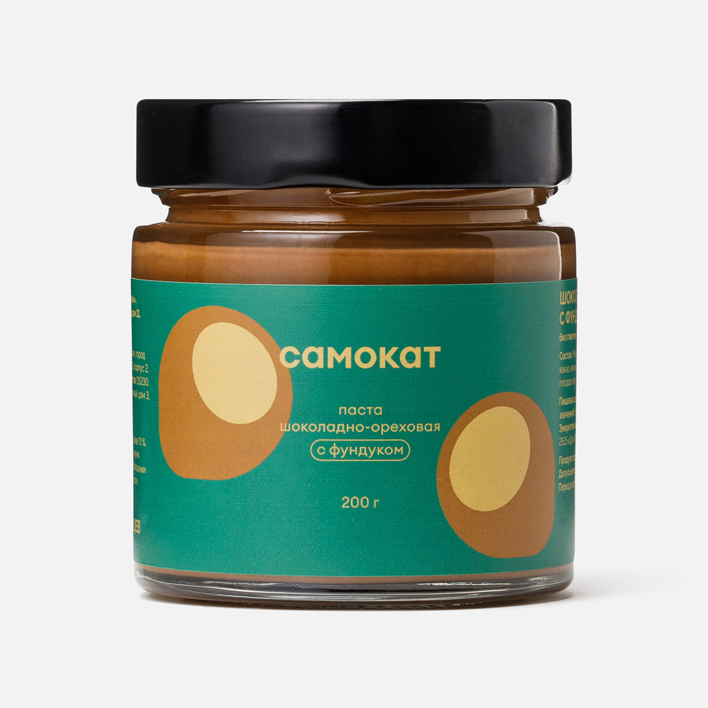 Паста шоколадно-ореховая Самокат с фундуком, 200 г