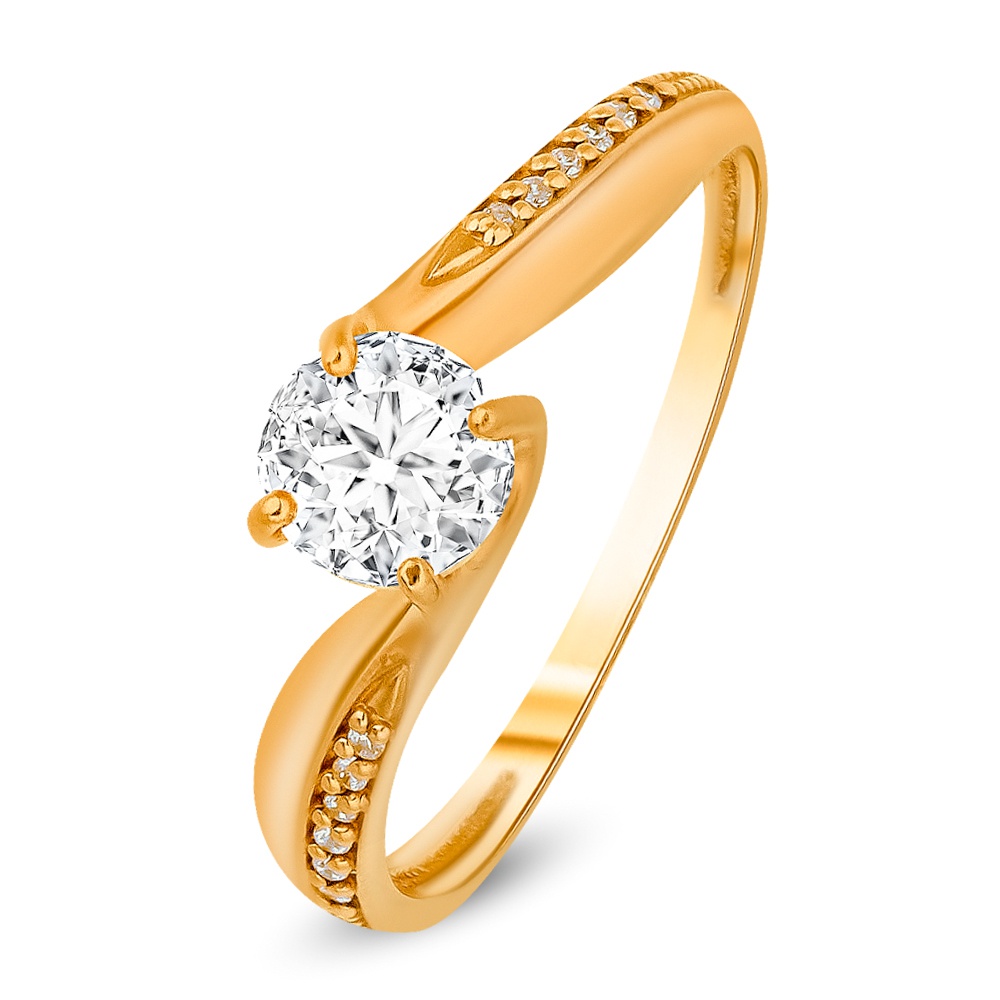 

Кольцо помолвочное из серебра с фианитом р.  585Gold 701012431, 701012431