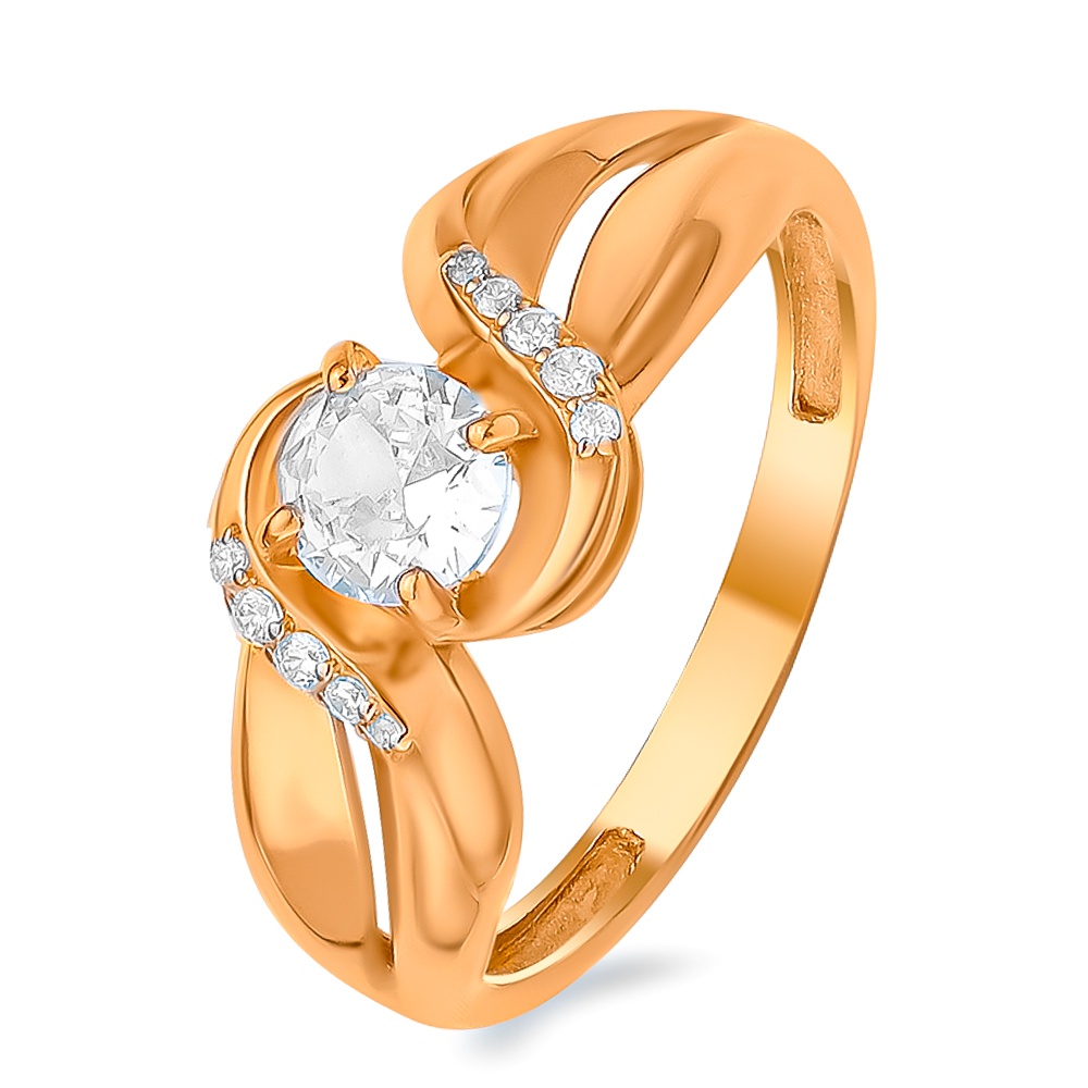 

Кольцо из серебра р. , 585Gold 701012347, фианит, 701012347