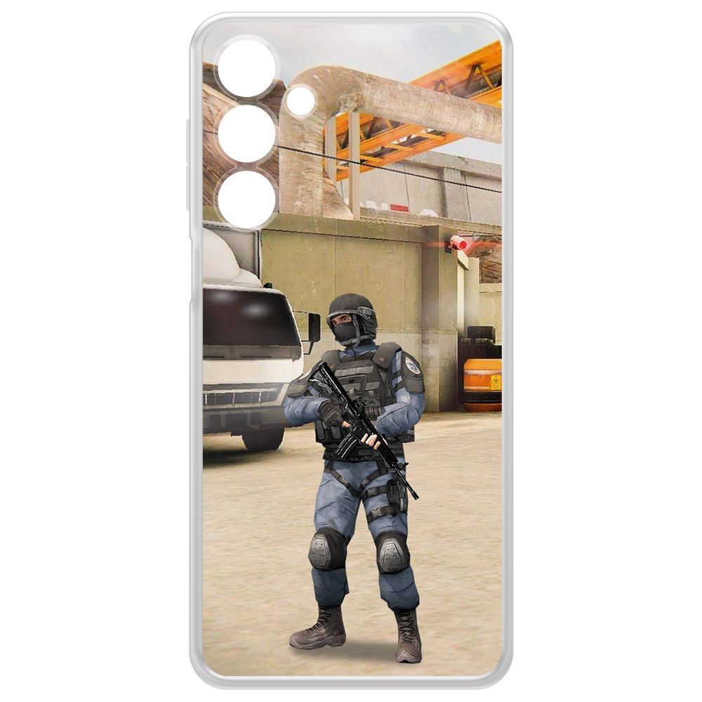 

Чехол-накладка Krutoff Clear Case Cтандофф 2 (Standoff 2) - GIGN для Samsung Galaxy A16, Прозрачный