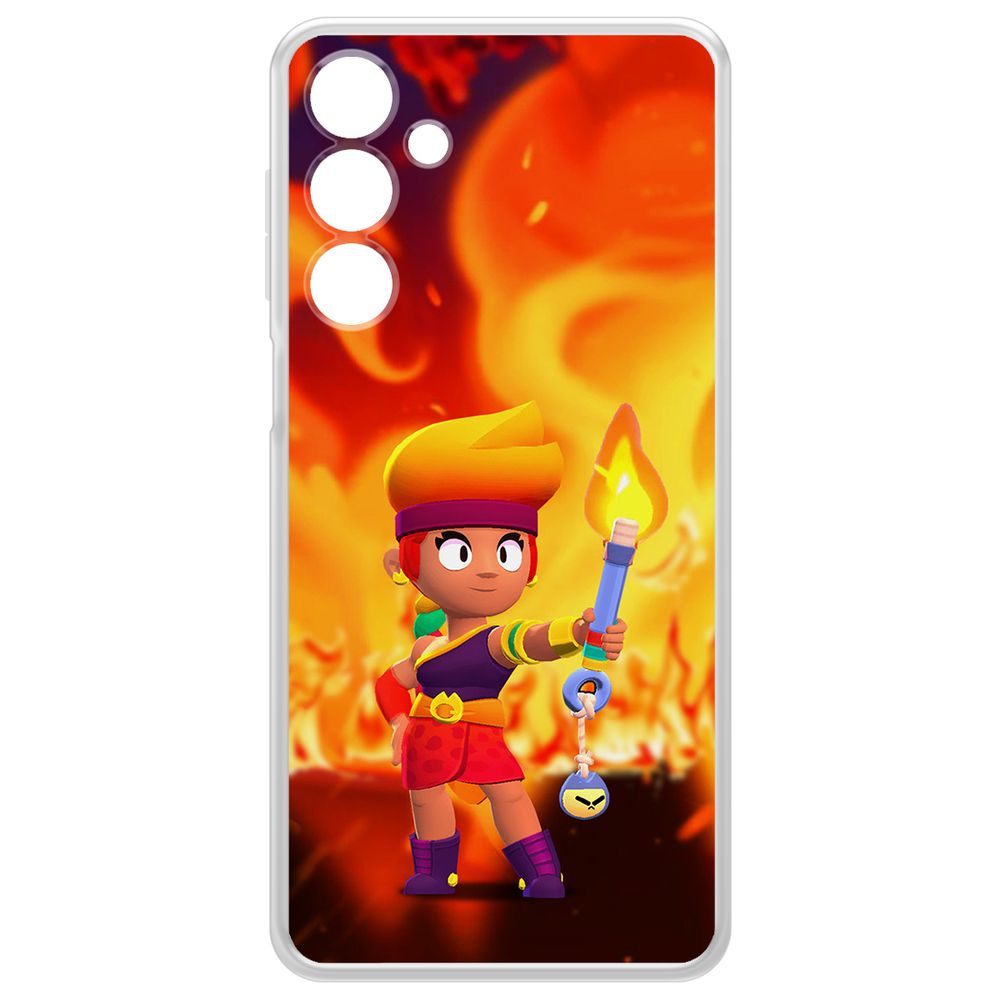 

Чехол-накладка Krutoff Clear Case Brawl Stars-Амбер для Samsung Galaxy A16, Прозрачный