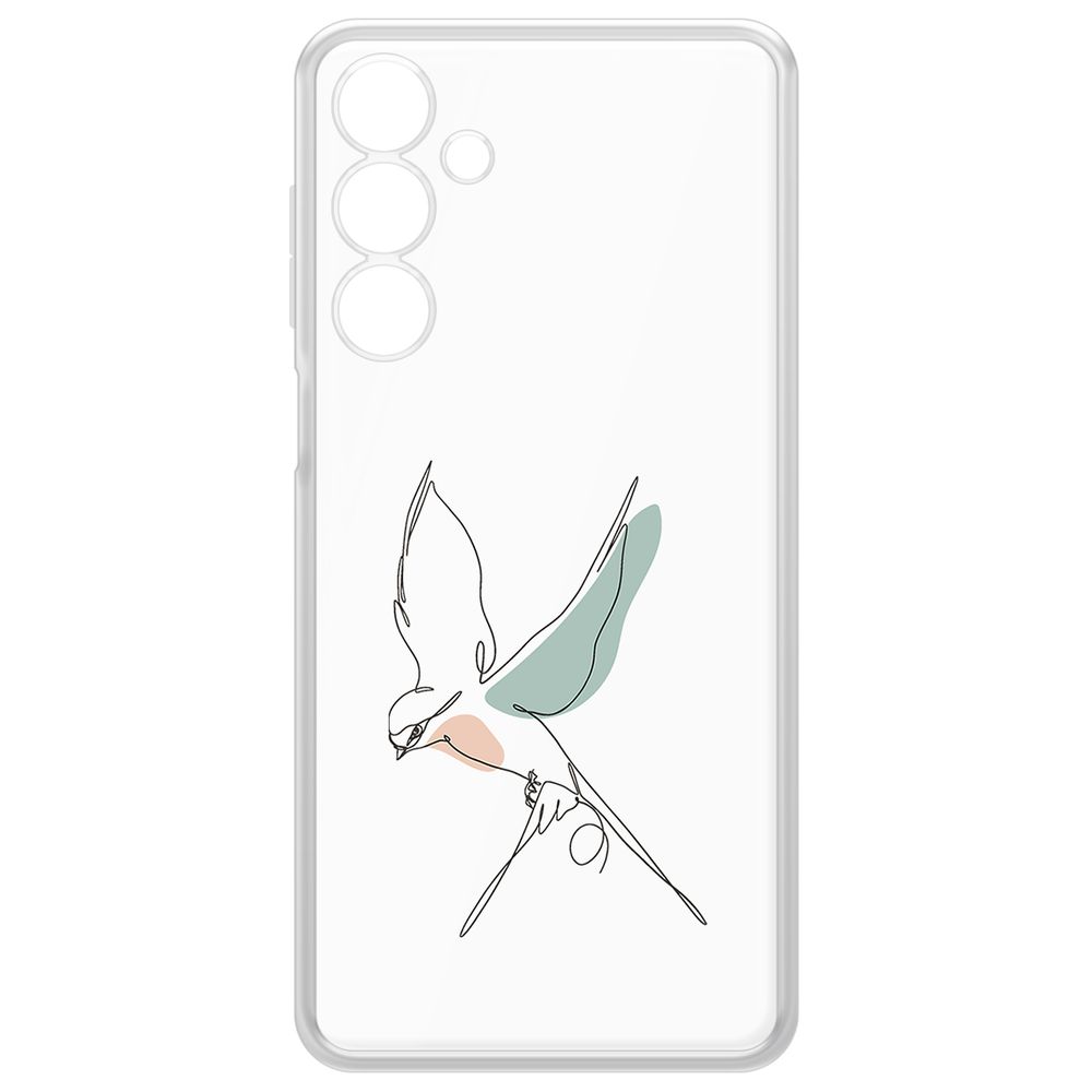

Чехол-накладка Krutoff Clear Case Полет для Samsung Galaxy A16, Прозрачный