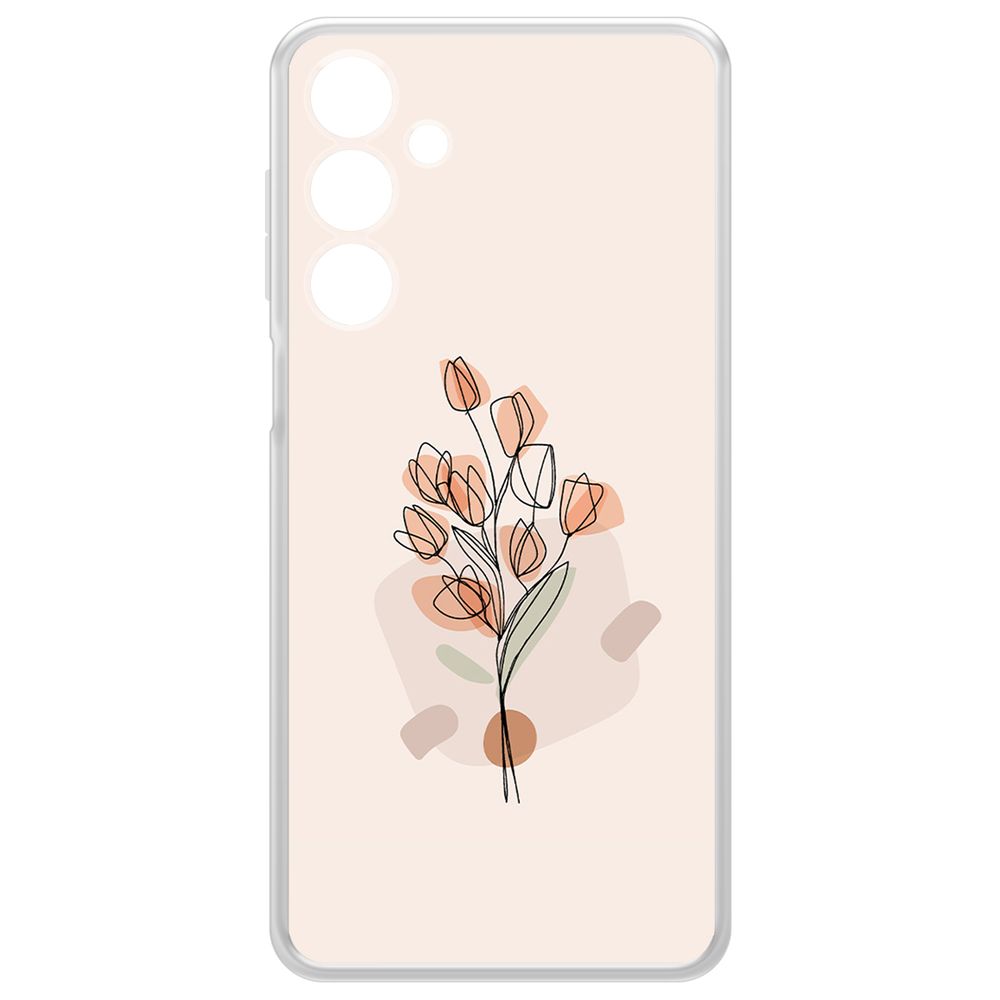 

Чехол-накладка Krutoff Clear Case Букет тюльпанов для Samsung Galaxy A16, Прозрачный