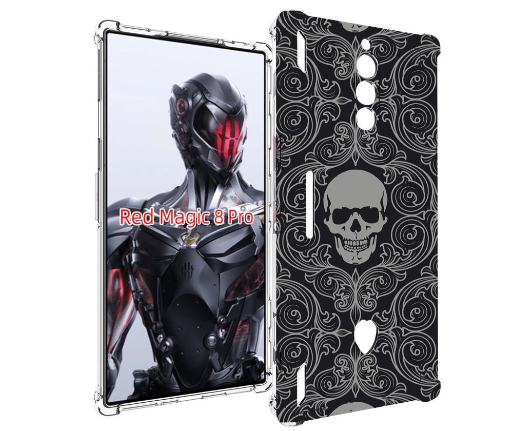 

Чехол MyPads орнамент-черепов для ZTE Nubia Red Magic 8 Pro / Red Magic 8 Pro Plus, Tocco