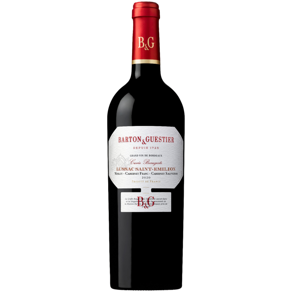 Вино Barton & Guestier Lussac Saint Emilion красное сухое 750 мл