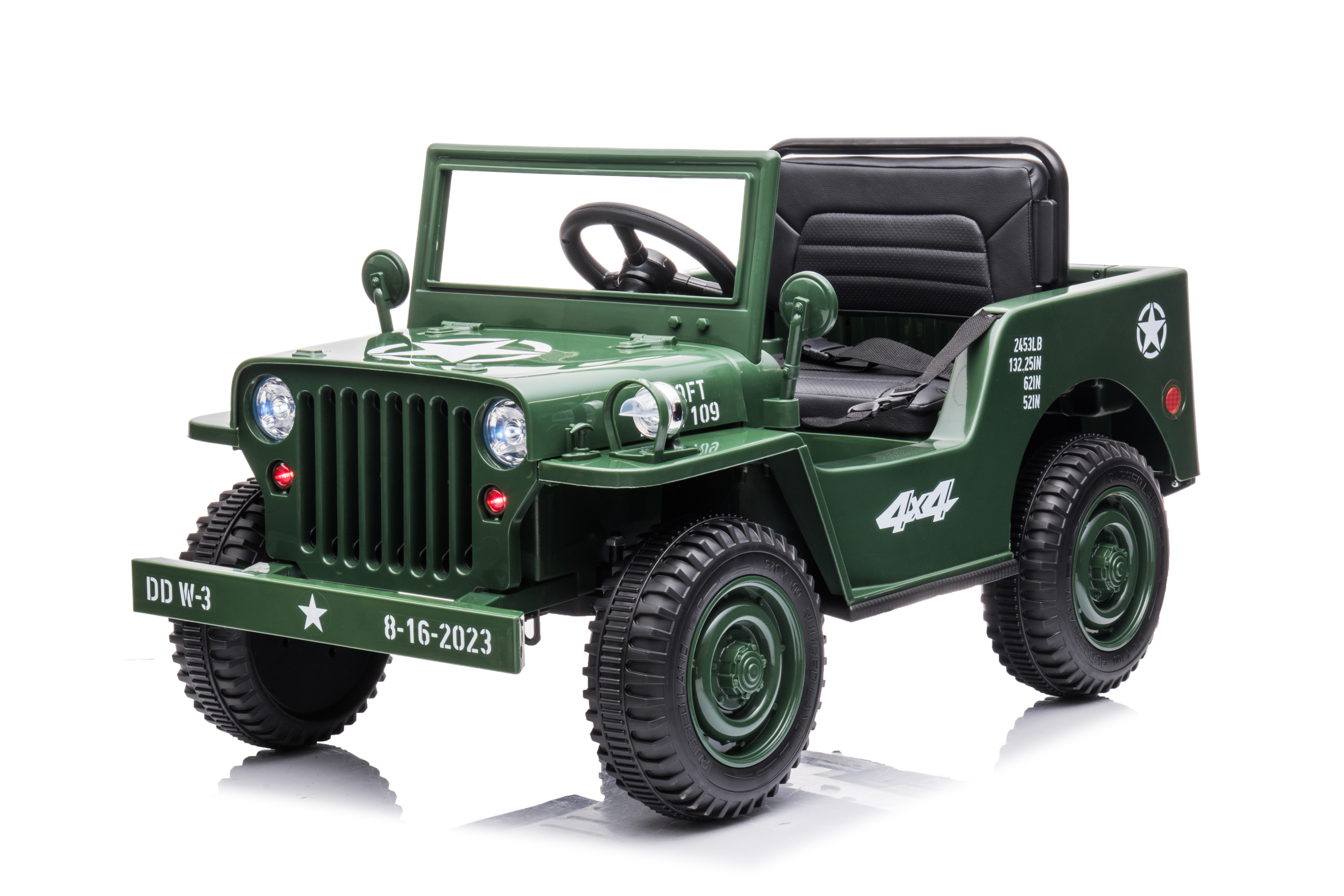 Детский полноприводный электромобиль на аккумуляторе Jeep Willys 4x4 mini