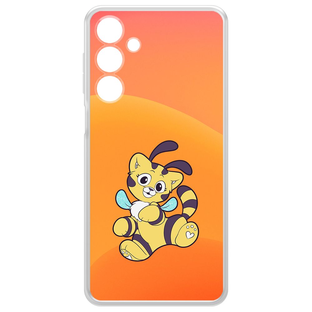 

Чехол-накладка Krutoff Clear Case Хаги Ваги - Кошка-Пчёлка для Samsung Galaxy A16, Прозрачный