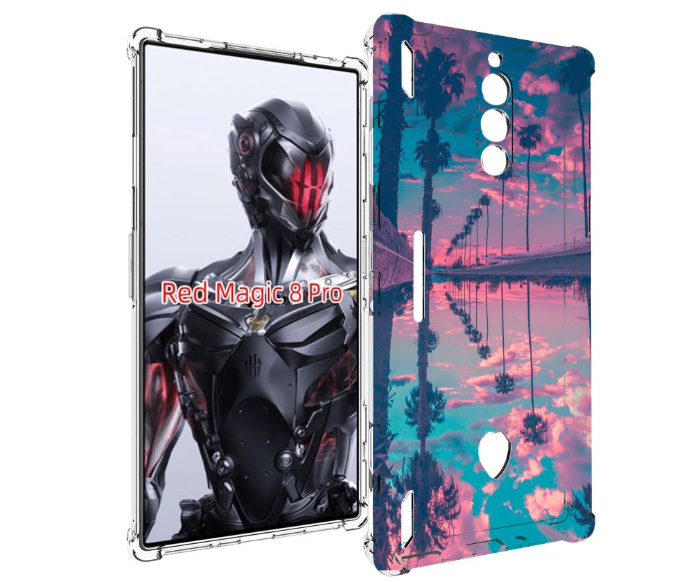 

Чехол MyPads отражение-пальм для ZTE Nubia Red Magic 8 Pro / Red Magic 8 Pro Plus, Tocco