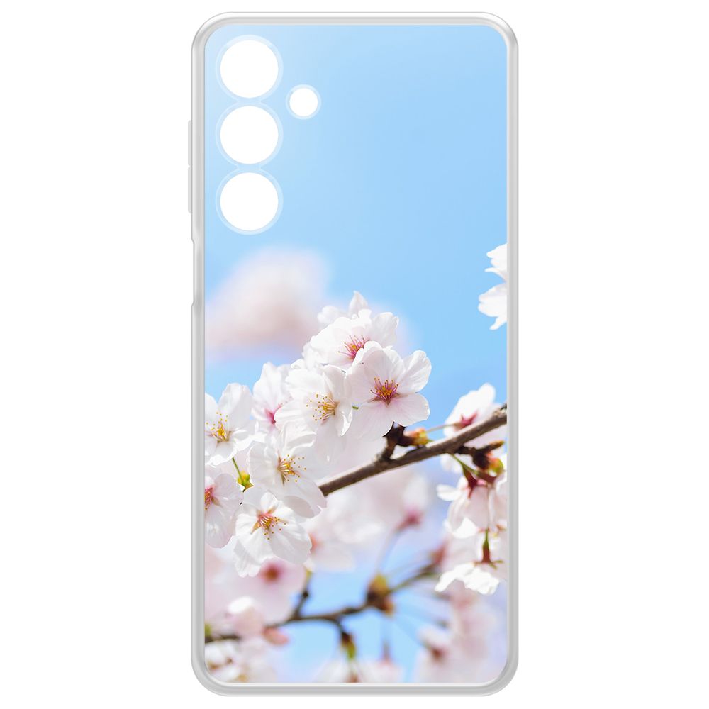

Чехол-накладка Krutoff Clear Case Цветение для Samsung Galaxy A16, Прозрачный