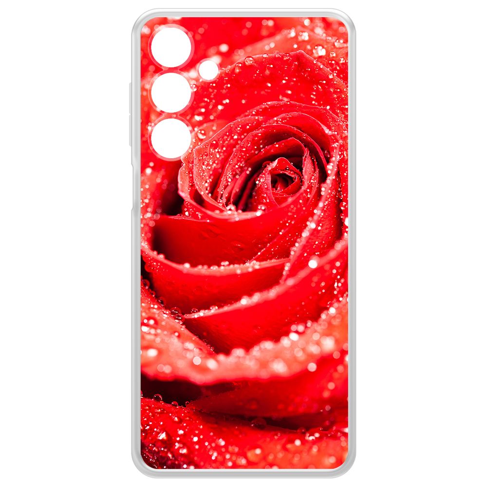 

Чехол-накладка Krutoff Clear Case Роза для Samsung Galaxy A16, Прозрачный