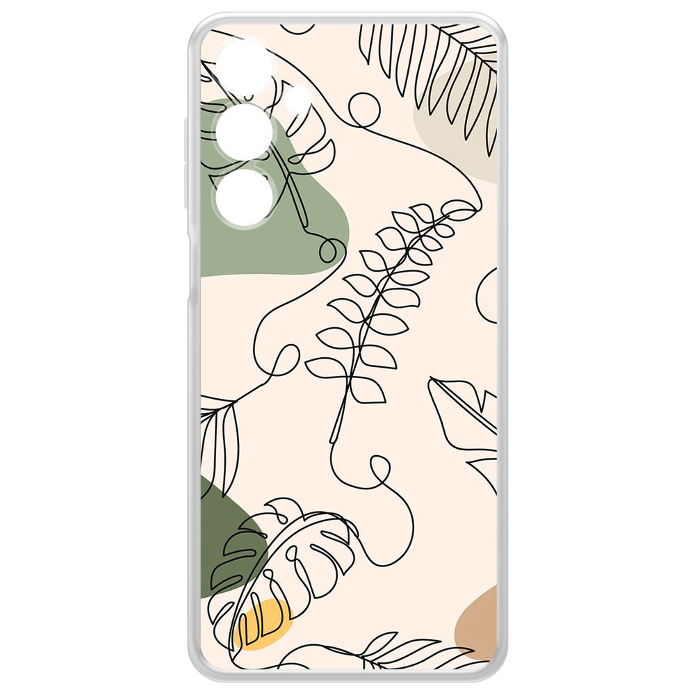 

Чехол-накладка Krutoff Clear Case Линия весны для Samsung Galaxy A16, Прозрачный