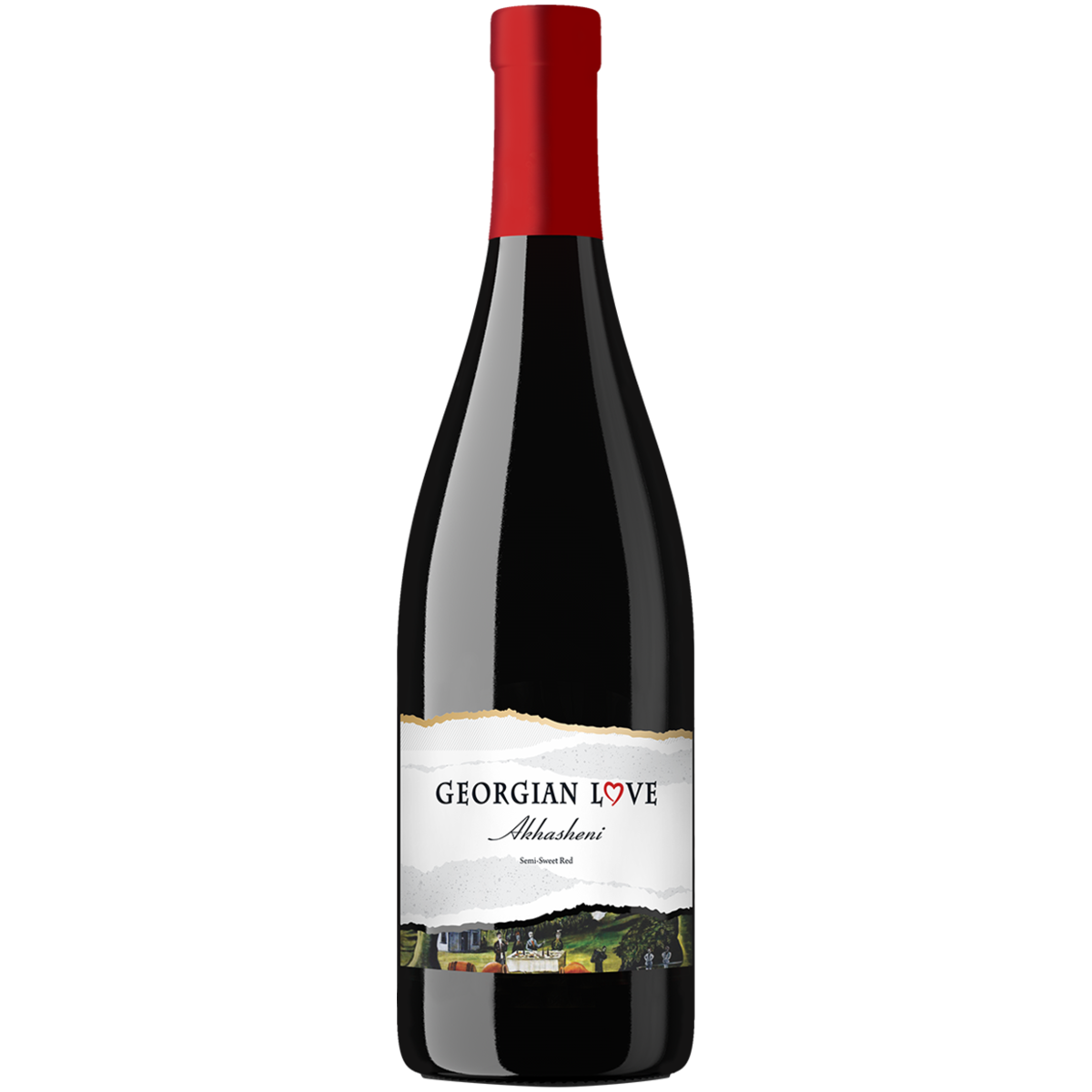 

Вино Georgian Love Ахашени красное полусладкое 0,75 л