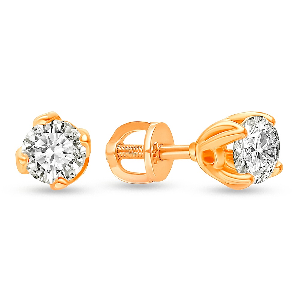 Серьги-пусеты из серебра с фианитом 585Gold 702010330