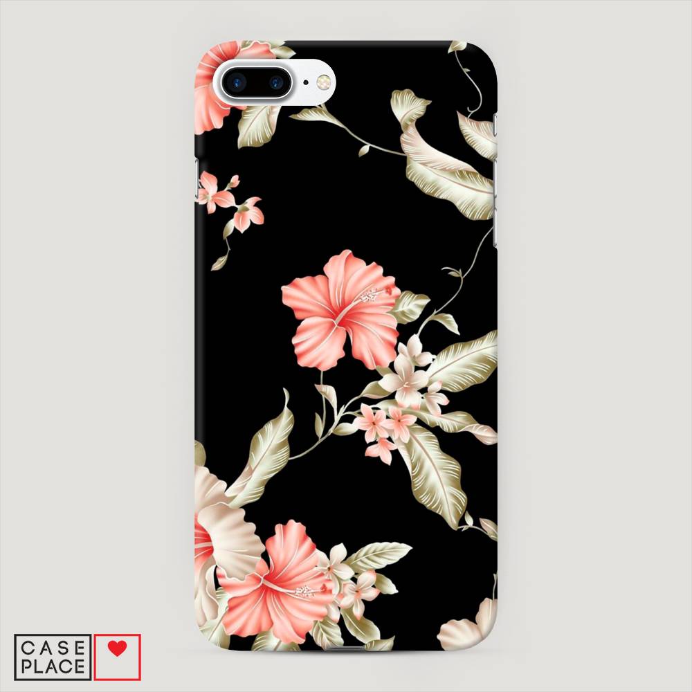 

Пластиковый чехол "Цветы на черном" на Apple iPhone 8 Plus, 10920-6