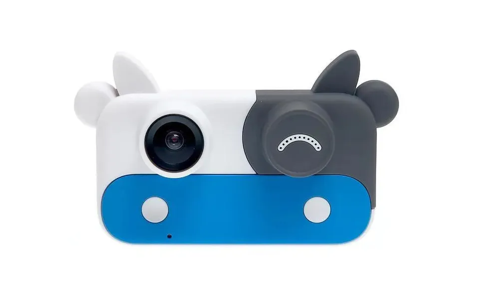 Детский фотоаппарат WellyWell в форме коровы, синий