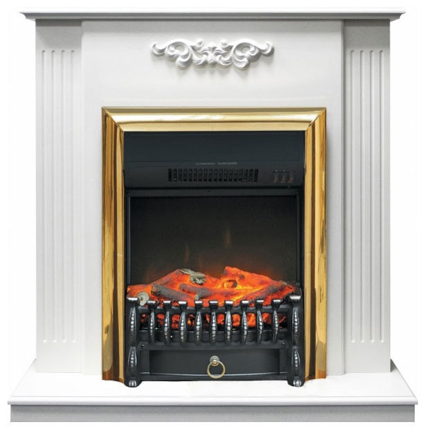 

Электрокамин Royal Flame Lumsden, черный/белый, Lumsden с очагом Majestic BL