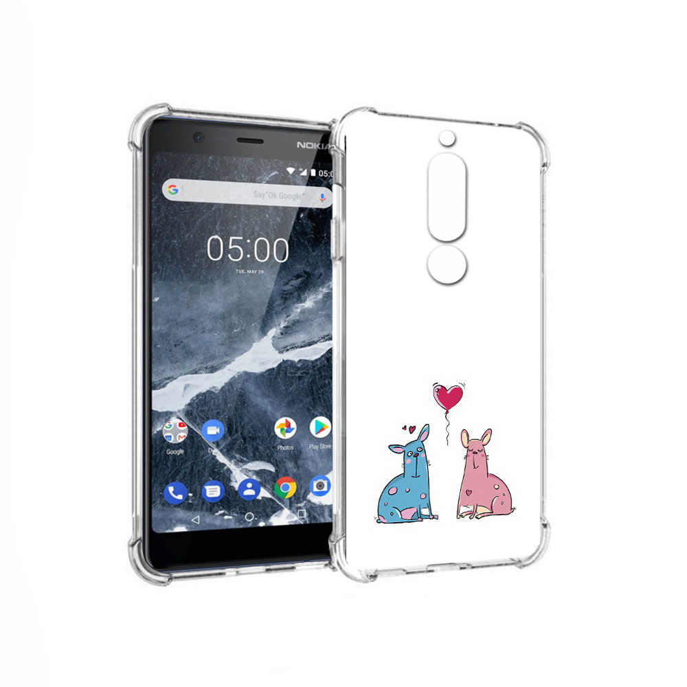 

Чехол MyPads Tocco для Nokia 5.1 Лама любовь (PT114144.121.102), Прозрачный, Tocco