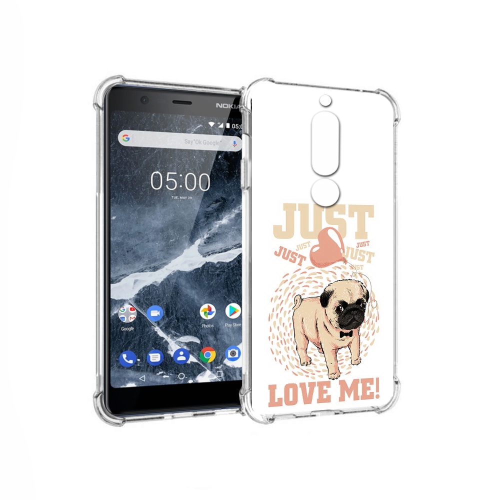 

Чехол MyPads Tocco для Nokia 5.1 Люби меня (PT114144.121.109), Прозрачный, Tocco