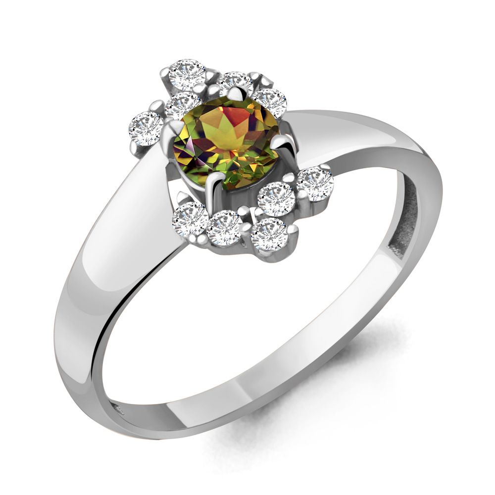 

Кольцо из серебра с султанитом р.  Aquamarine 6580819А_925_р, 6580819А_925_р