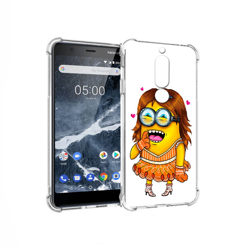 

Чехол MyPads Tocco для Nokia 5.1 Миньон девочка (PT114144.121.116), Прозрачный, Tocco