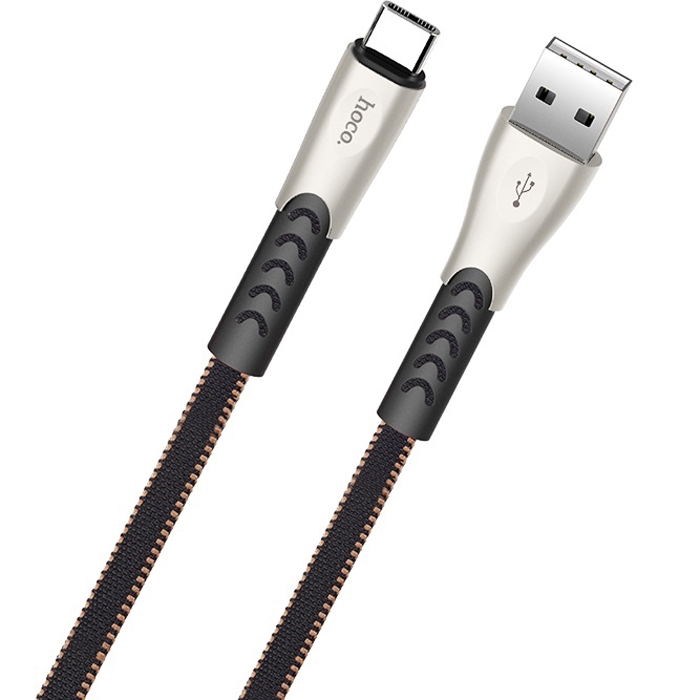 фото Кабель usb 2.0 a (m) - usb type-c (m) 1.2м hoco u48 superior speed - черный