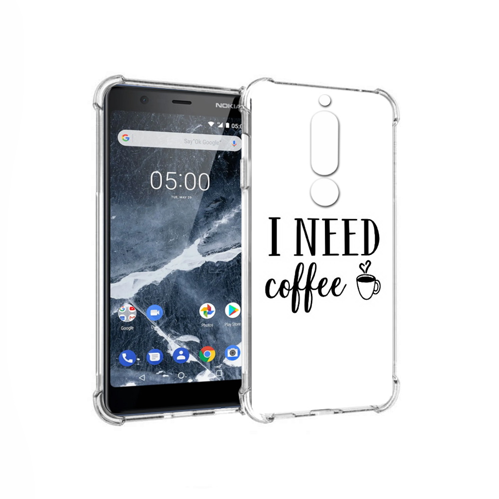 

Чехол MyPads Tocco для Nokia 5.1 Мне нужен кофе (PT114144.121.121), Прозрачный, Tocco