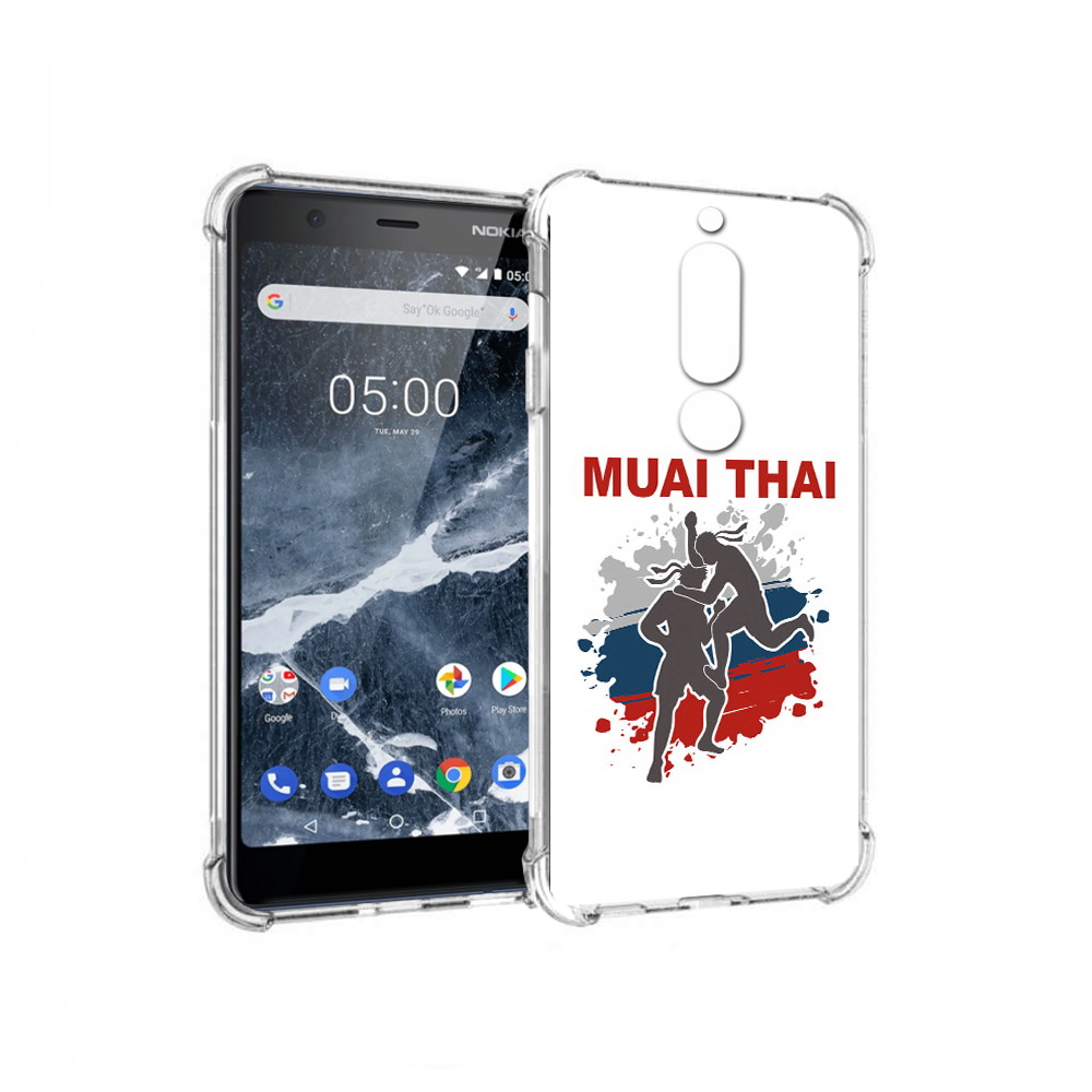 

Чехол MyPads Tocco для Nokia 5.1 Муайтай (PT114144.121.123), Прозрачный, Tocco