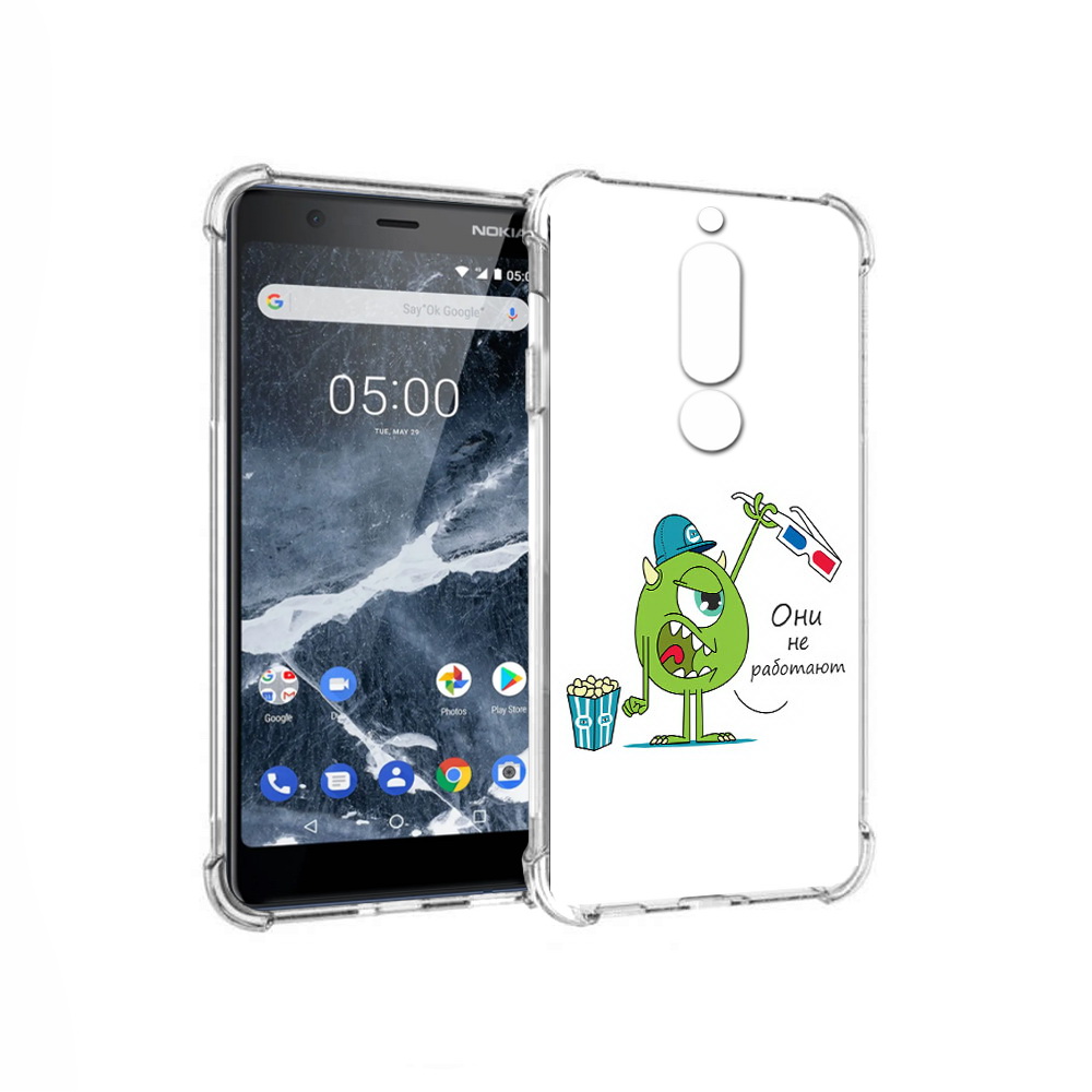 

Чехол MyPads Tocco для Nokia 5.1 Очки не работают (PT114144.121.129), Прозрачный, Tocco