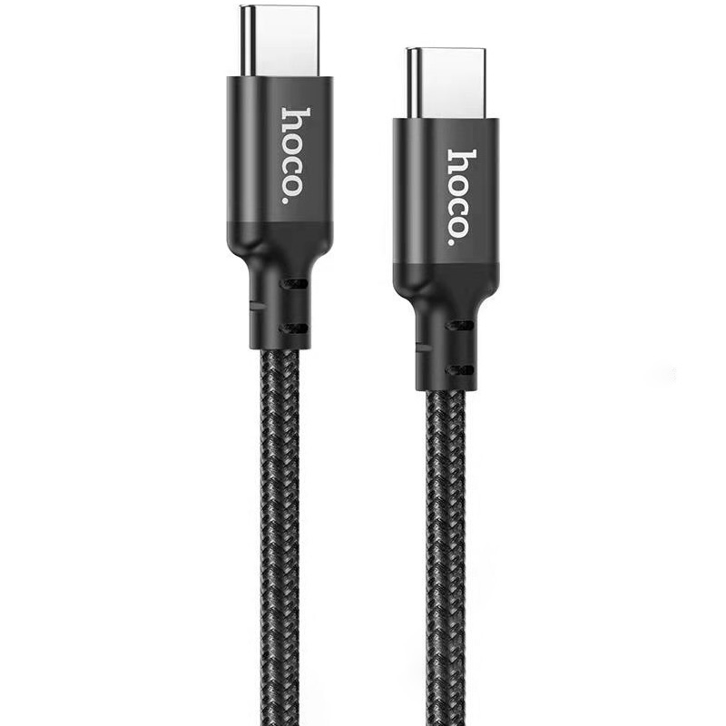 Кабель USB Type-C (m) - USB Type-C (m) 1м Hoco X14 - Черный