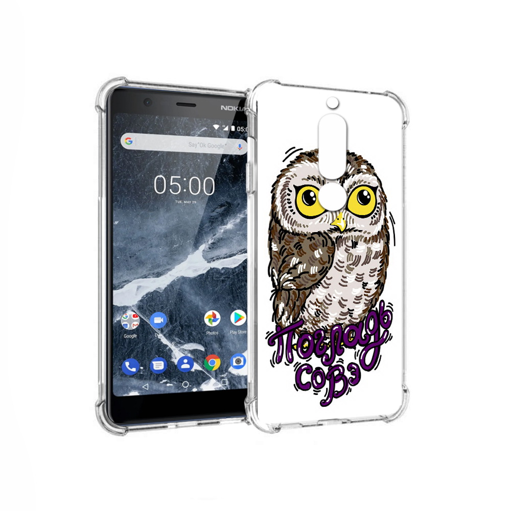 

Чехол MyPads Tocco для Nokia 5.1 Погладь Совэ (PT114144.121.136), Прозрачный, Tocco