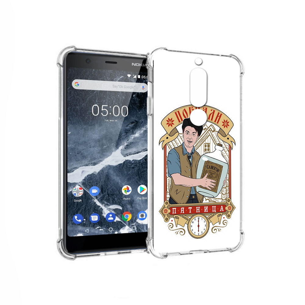 

Чехол MyPads Tocco для Nokia 5.1 Погнали пятница (PT114144.121.137), Прозрачный, Tocco