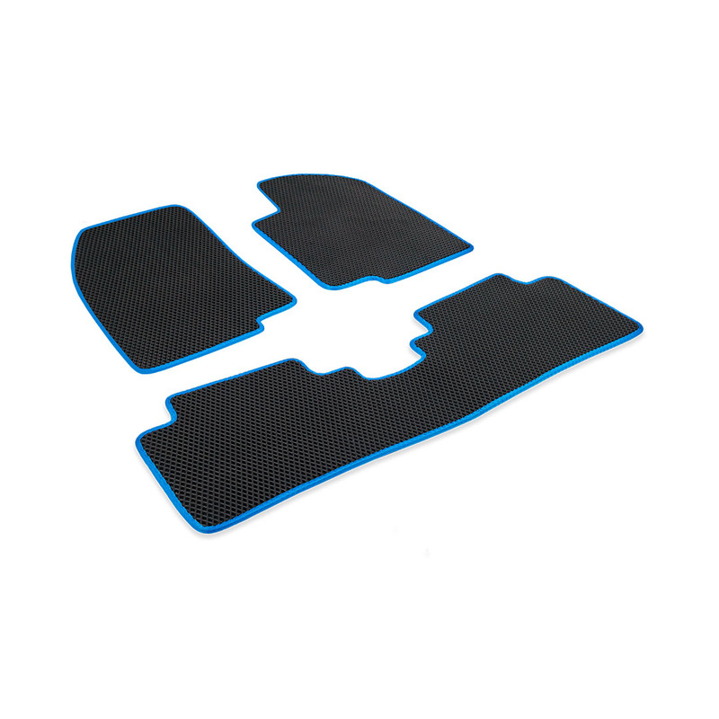 

Комплект ковриков в салон CellMat ЭВА Тойота Раум, черный-синий, Raum