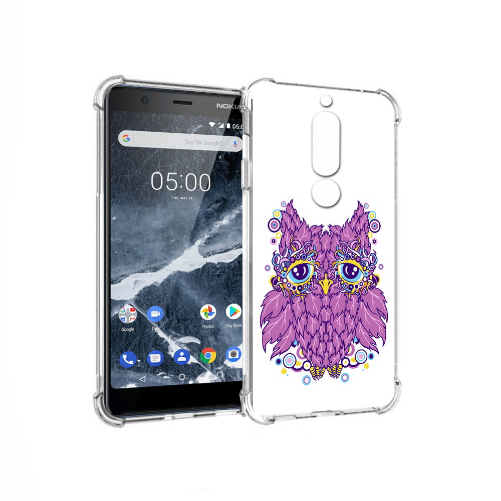 

Чехол MyPads Tocco для Nokia 5.1 Розовая сова (PT114144.121.147), Прозрачный, Tocco