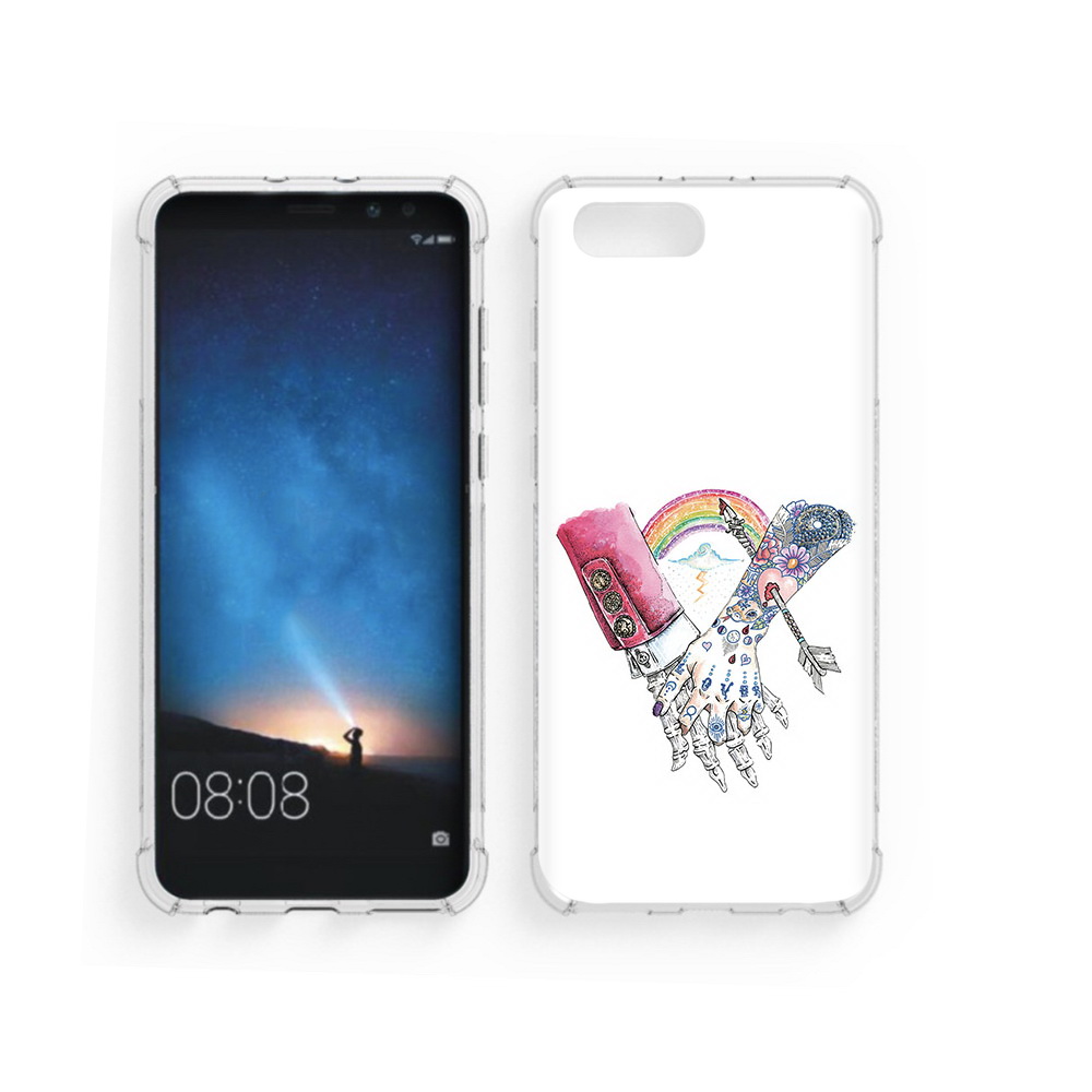 

Чехол MyPads Tocco для Honor V10 абстракция руки в татуировках (PT98539.62.212), Прозрачный, Tocco