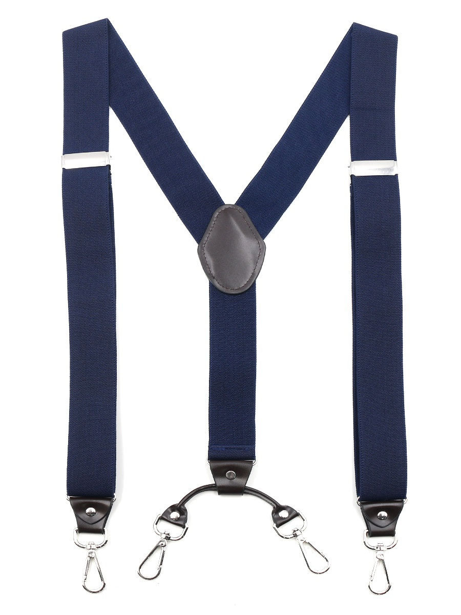 

Подтяжки унисекс GENTLETEAM Suspenders-1 темно-синие, Синий, Suspenders-1