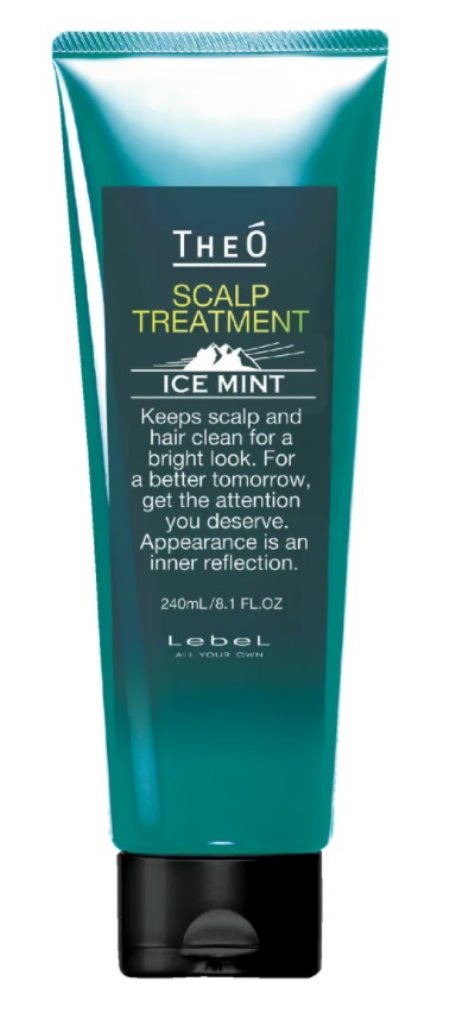 Крем-уход для кожи головы и волос Lebel TheO Scalp Treatment Ice Mint, 240 мл lebel шампунь охлаждающий theo scalp shampoo ice mint 320 0