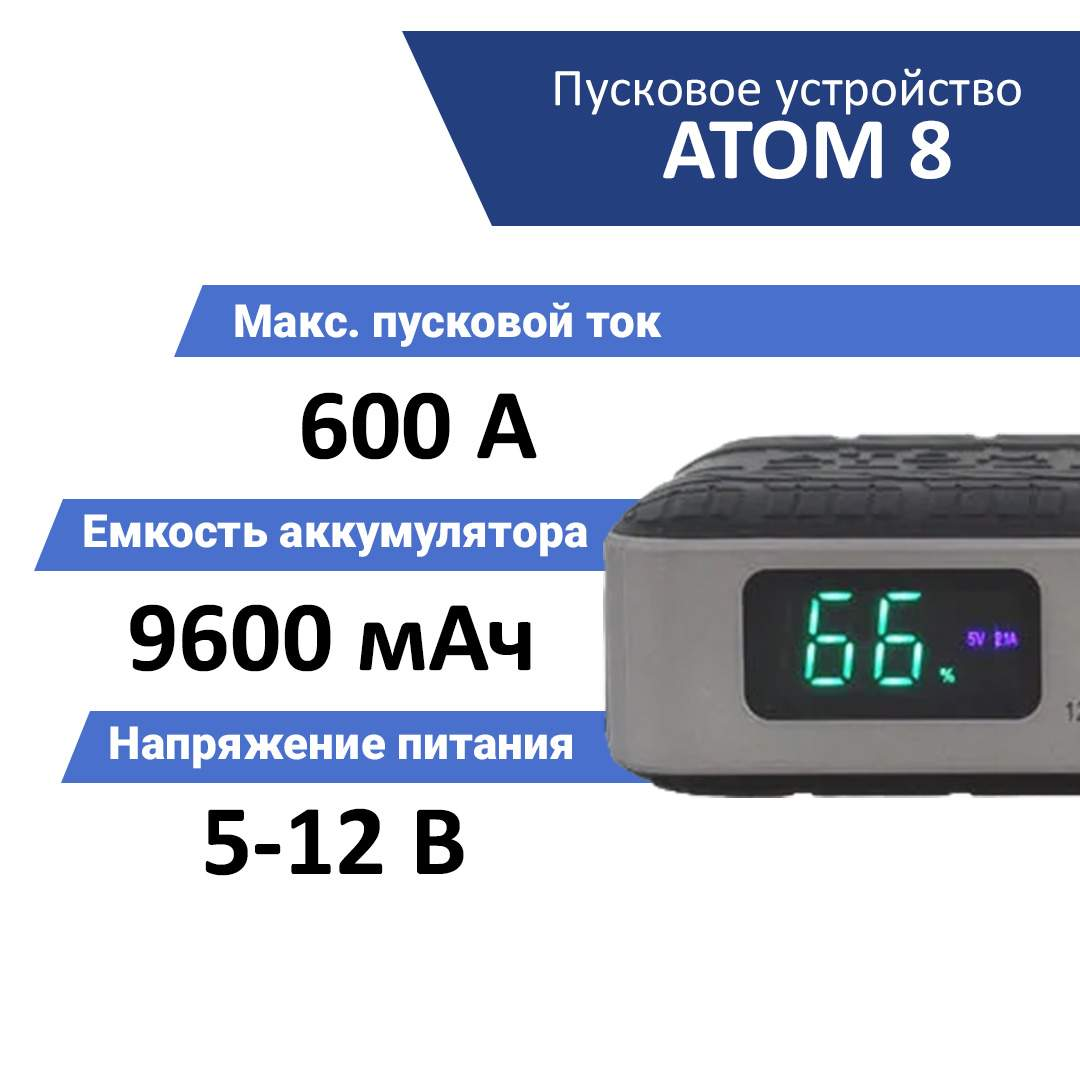 Пусковой многофункциональный аккумулятор Aurora ATOM 10