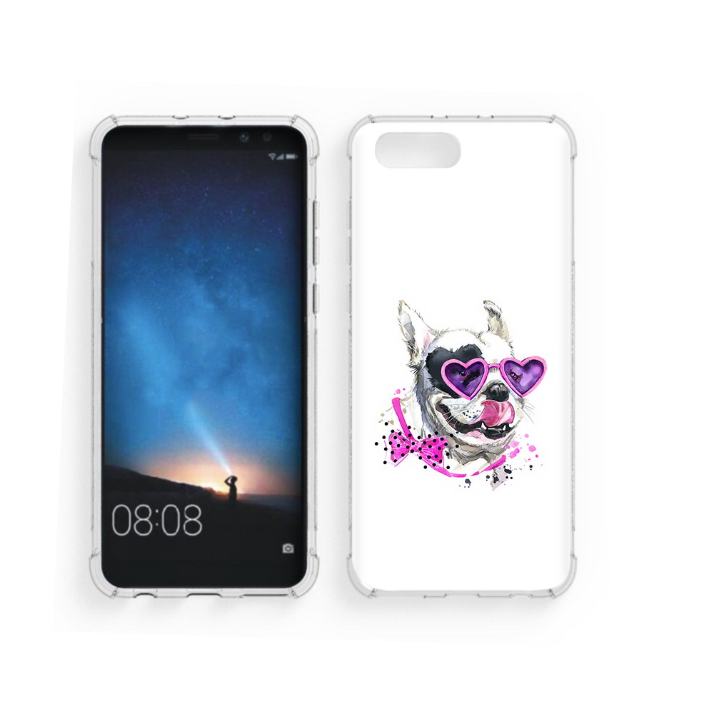 

Чехол MyPads Tocco для Honor V10 акварельный пёс (PT98539.62.218), Прозрачный, Tocco