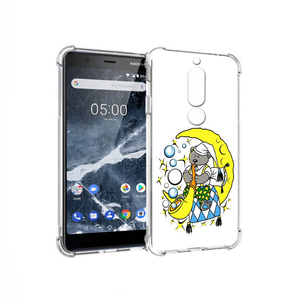 

Чехол MyPads Tocco для Nokia 5.1 Сырная луна (PT114144.121.167), Прозрачный, Tocco
