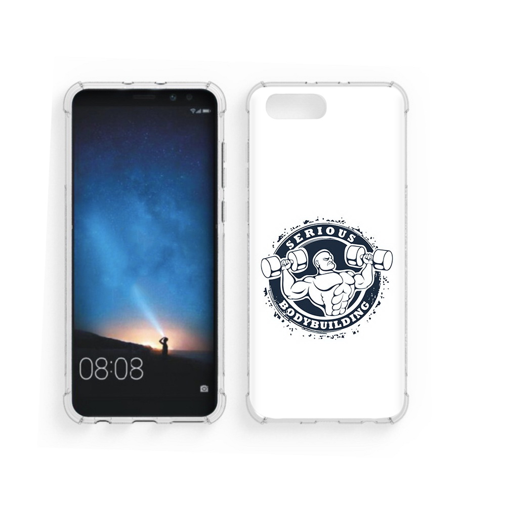 

Чехол MyPads Tocco для Honor V10 бодибилдинг воля к победе (PT98539.62.231), Прозрачный, Tocco